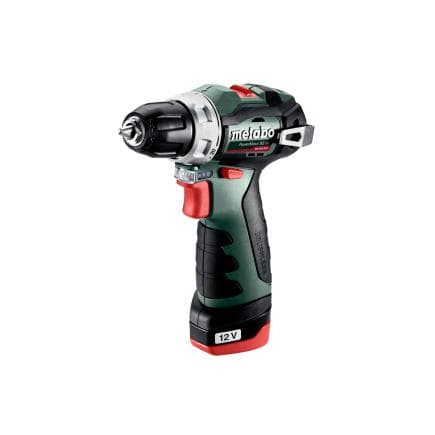 METABO 601721500 - PowerMaxx BS BL - Perceuse-visseuse sans fil 12V (avec 2 batteries 2,0 Ah et chargeur)