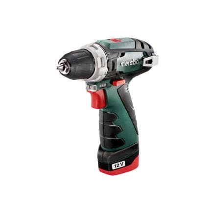 METABO 600984000 - PowerMaxx BS Basic - Perceuse-visseuse sans fil 12V (avec 2 batteries 2,0 Ah et chargeur)