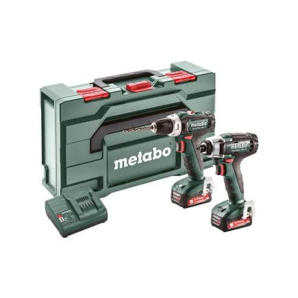 METABO 685166000 - Combo Set 2.7.1 12 V - Jeu de clé à chocs 12V et perceuse-visseuse 12V (avec 2 batteries et chargeur)
