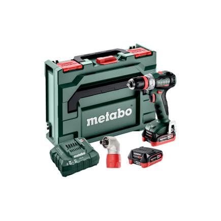 METABO 601045920 - PowerMaxx BS 12 BL Q Pro - Perceuse-visseuse sans fil 12V (avec 2 batteries 4,0 Ah et chargeur)
