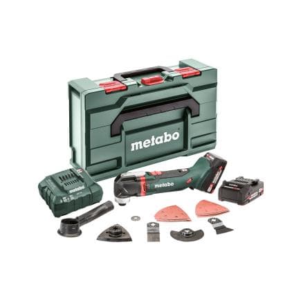 METABO 613021510 - MT 18 LTX Compact - Outil multifonctions sans fil 18V (avec 2 batteries 2,0 Ah et chargeur)