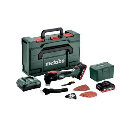 METABO 613088800 - MT 18 LTX BL QSL - Outil multifonctions sans fil 18V (avec 2 batteries 4,0 Ah et chargeur)