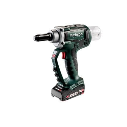 METABO 619002500 - NP 18 LTX BL 5.0 - Riveteuse sans fil 18V (avec 2 batteries 2,0 Ah et chargeur)