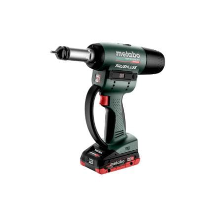 METABO 601788800 - NMP 18 LTX BL M10 - Riveteuse à inserts sans fil 18V (avec 2 batteries 4,0 Ah et chargeur)