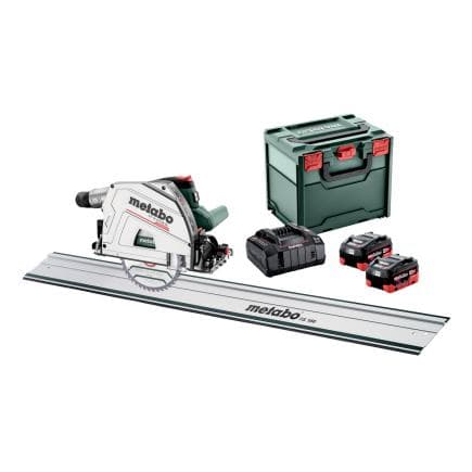 METABO 691172810 - KT 18 LTX 66 BL Set - Scie circulaire plongeante sans fil 18V (avec 2 batteries 8,0 Ah et chargeur)