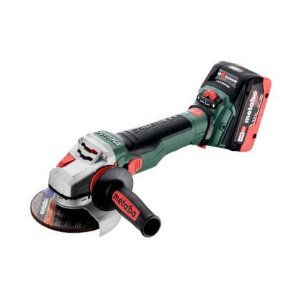 METABO 601731660 - WVB 18 LTX BL 15-125 Quick - Meuleuse d'angle sans fil 18V (avec 2 batteries 5,5 Ah et chargeur)