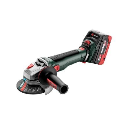 METABO 613057660 - WVB 18 LT BL 11-125 Quick - Meuleuse d'angle sans fil 18V (avec 2 batteries 5,5 Ah et chargeur)