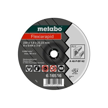 METABO 616513000 - Meule fine Flexiarapid, aluminium (lot multiple)
