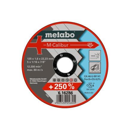 METABO 616286000 - Meule de tronçonnage M-Calibur, Inox (lot multiple)