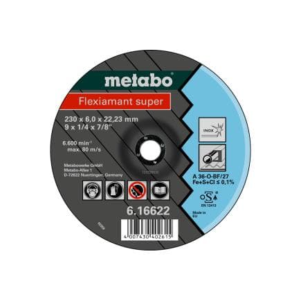METABO 616610000 - Meule Flexiamant super, inox, SF 27 (lot multiple)