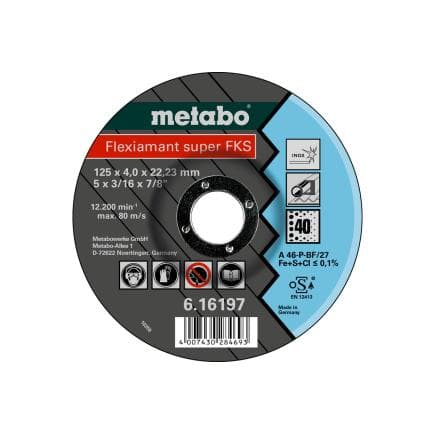 METABO 616198000 - Meule Flexiamant Super FKS 60, Inox, SF 27 (lot multiple)