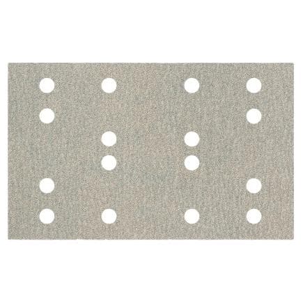 METABO 635197000 - Feuilles abrasives auto-agrippantes 80 x 133 mm, 16 trous, à fixation auto-agrippante (SRA) (10 pcs.)