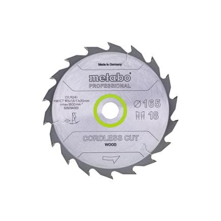 METABO 628294000 - Lame de scie "Cordless cut wood - Professional", WZ 20°