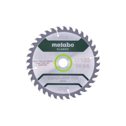 METABO 628660000 - Lame de scie "Cordless cut wood - Classic", WZ 15° /B