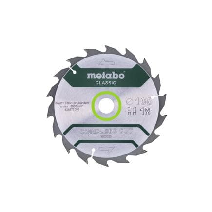 METABO 628272000 - Lame de scie "Cordless cut wood - Classic", Z18 WZ 20°