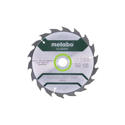 METABO 628650000 - Lame de scie "Cordless cut wood - Classic", WZ 20° /B