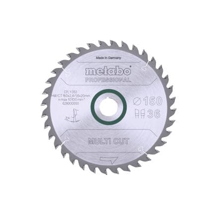 METABO 628000000 - Lame de scie "Multi cut - Professional", WZ, 10°