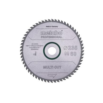 METABO 628495000 - Lame de scie "Multi cut - Professional", FZ/TZ 5°