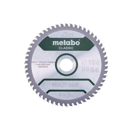 METABO 628661000 - Lame de scie "Multi cut - Classic", FZ/TZ 5° /B