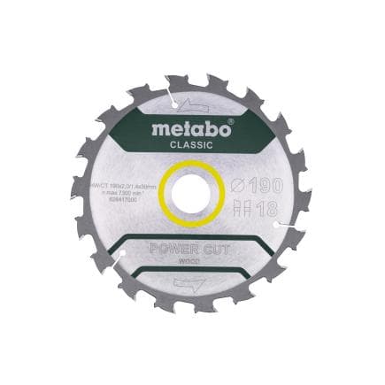 METABO 628416000 - Lame de scie "Power cut wood - Classic", WZ 5° / B