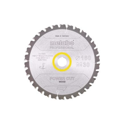METABO 628071000 - Lame de scie "Power cut wood - Professional", WZ 5°