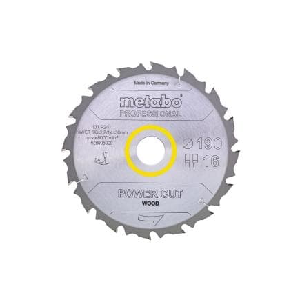 METABO 628007000 - Lame de scie "Power cut wood - Professional", FZ 25°