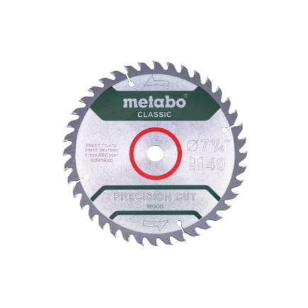METABO 628419000 - Lame de scie "Precision cut wood - Classic", WZ 15° / B