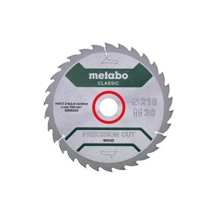 METABO 628062000 - Lame de scie "Precision cut wood - Classic", WZ 22°