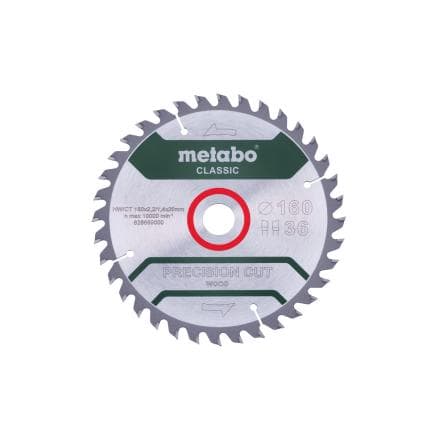 METABO 628659000 - Lame de scie "Precision cut wood - Classic", WZ 10° /B