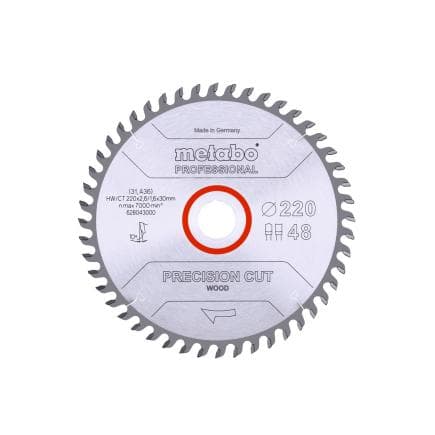 METABO 628043000 - Lame de scie "Precision cut wood - Professional", DZ/HZ 10°