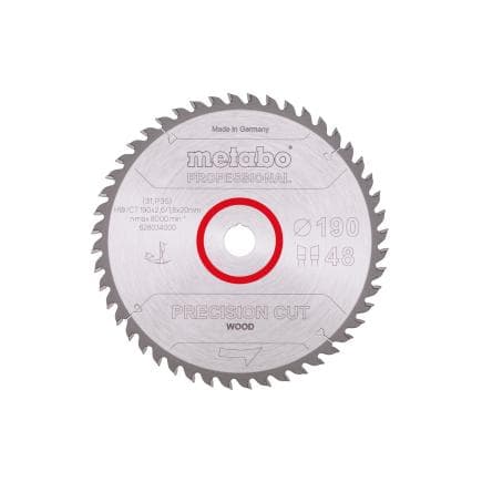 METABO 628042000 - Lame de scie "Precision cut wood - Professional", WZ 10°
