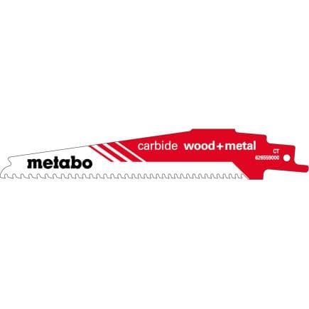 METABO 626559000 - Lame de scie sabre "Carbide wood + metal"