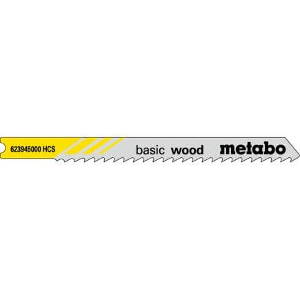 METABO 623945000 - Lames de scie sauteuse "Basic wood" (5 pcs.)