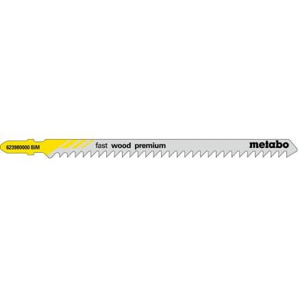 METABO 623976000 - Lames de scie sauteuse "Fast wood premium" (5 pcs.)