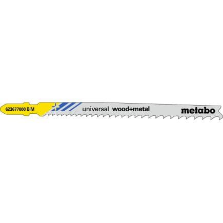 METABO 623949000 - Lames de scie sauteuse "Universal wood + metal" (5 pcs.)
