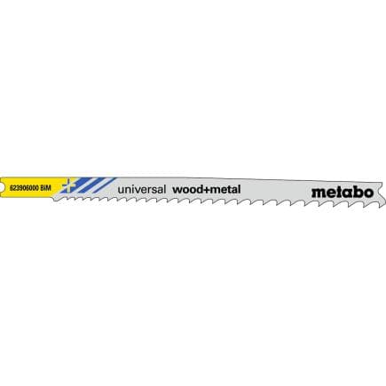 METABO 623906000 - Lames de scie sauteuse "Universal wood + metal" (5 pcs.)