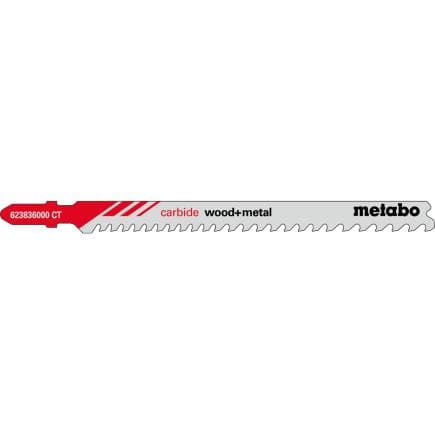 METABO 623836000 - Lames de scie sauteuse "Carbide wood + metal" (3 pcs.)