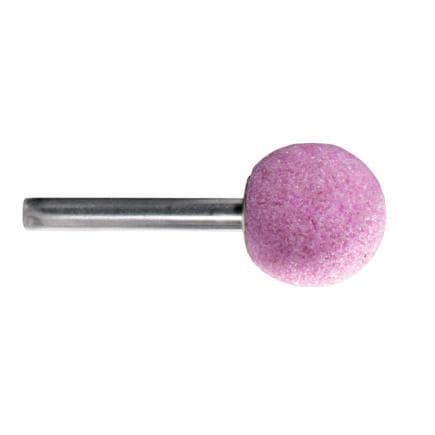 METABO 628333000 - Meule sur tige en corindon supérieur 25 x 25 x 40 mm, queue de 6 mm, K 36, sphérique