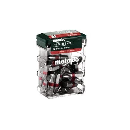 METABO 626715000 - Coffret d'embouts PH2, SP (25 pcs.)