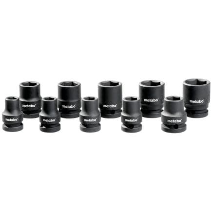 METABO 628831000 - Jeu de clés à douille 1/2" antichoc (10 pcs.)