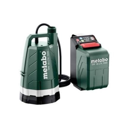 METABO 601748850 - TPF 18 LTX 7000 - Pompe immergée et citerne à eau de pluie sans fil 18V (sans batterie)