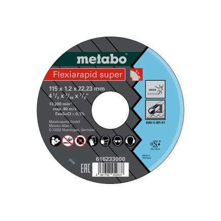 METABO 616234000 - Disque à tronçonner en acier inoxydable Flexirapid super, TF 41