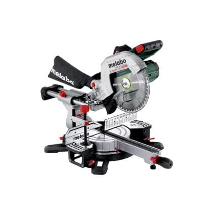 METABO 614254650 - KGS 18 LTX BL 254 - Scie à onglets sans fil (avec 2 batteries et chargeur)