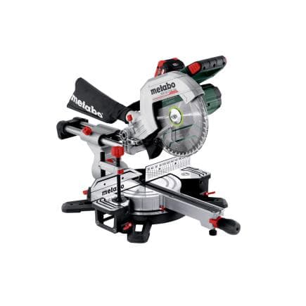 METABO 614254810 - KGS 18 LTX BL 254 - Scie à onglets sans fil (avec 2 batteries et chargeur)