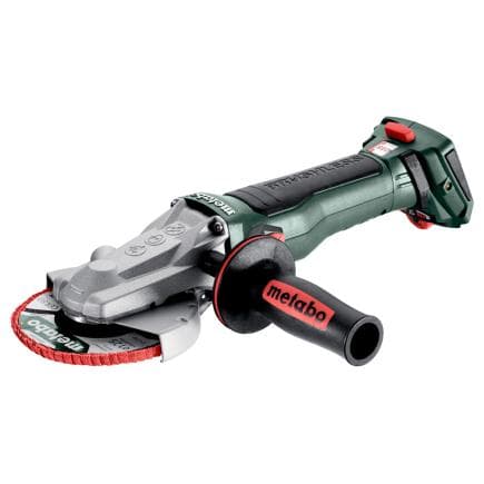 METABO 601307840 - WVBF 18 LT BL 11-125 Quick - Meuleuse d'angle à tête plate sans fil 18V (sans batterie ni charges)