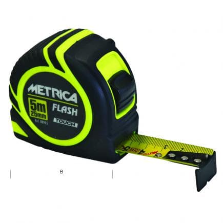 METRICA 08963 - METRICA FLASH TOUCH - FLEXOMÈTRE EN CAOUTCHOUC JAUNE FLASH