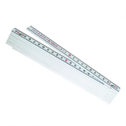 METRICA 18012 - 2 mètres - Fibre de verre - Décimales rouges