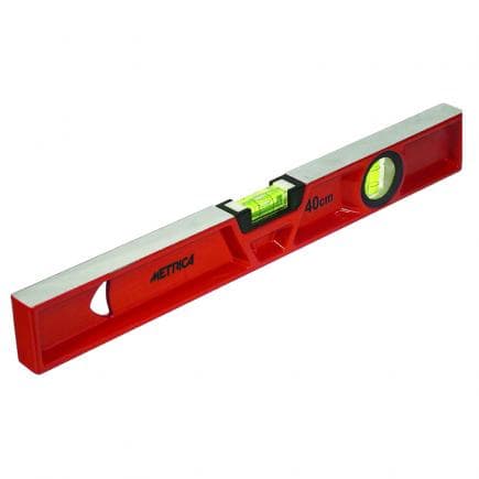 METRICA 31084 - NIVEAU EN ALUMINIUM MOULÉ SOUS PRESSION BASE NORMALE 2 FLACONS