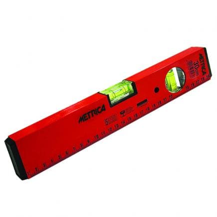 METRICA 32163 - NIVEAU GRADUÉ EN ALUMINIUM PROFILÉ 2 FLACONS