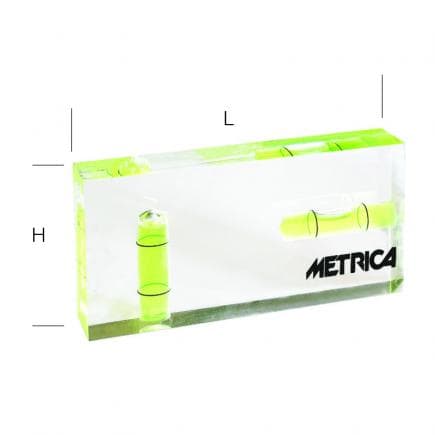 METRICA 33032 - MINI NIVEAU DE POCHE AVEC 2 FLACONS